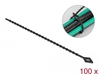 Scheda Tecnica: Delock Beaded Cable Tie Reusable - L 150 X W 2.4 Mm Black 100 Pieces