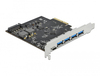 Scheda Tecnica: Delock Pci Express X4 Card To 1 X USB Type-c + 4 X USB - Type-a - Superspeed USB 10GBps