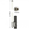 Scheda Tecnica: Delock Lora 868MHz Antenna N Jack 8 Dbi 147.4 Cm - Omnidirectional Fixed Wall And Pole Mounting White Outdoor