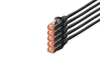 Scheda Tecnica: DIGITUS Confezione 5 LAN Cable Cat.6 S/FTP - Mt 10 Colore Nero
