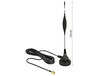 Scheda Tecnica: Delock Gsm Antenna Sma Plug 5 Dbi Fixed Omnidirectional - With Magnetic Base And Connection Cable Rg-174 3 M Outdoor