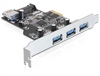 Scheda Tecnica: Delock Pci Express X1 Card To 3 X External + 1 X Internal - USB 5GBps Type-a Female