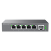 Scheda Tecnica: Grandstream Unmanaged 2.5g Multi-gigabit Network Switch, 5x - 2,5GBe RJ45, 1x Sfp+, Metal Case, 12v/1a PSU