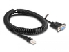 Scheda Tecnica: Delock Coiled Cable Rj50 Male To D-sub 9 Female 1.5 M Black - 