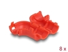 Scheda Tecnica: Delock Cable Clips For Angling - 8 Pieces Red