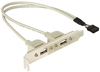 Scheda Tecnica: Delock Slot Bracket 2 X USB 2.0 Type Female External - 