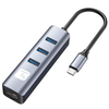 Scheda Tecnica: Techly Adattatore Convertitore USB-c RJ45 Gigabit - Con Hub 3 Porte USB 5GBps