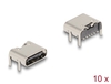 Scheda Tecnica: Delock USB 5GBps USB Type-c Female 6 Pin Smd Connector - For Solder Mounting 90- Angled 10 Pieces