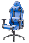 Scheda Tecnica: iTek Gaming Chair Playcom Pm20 Pvc, Doppio Cuscino - Schienale Reclinabile, Blu Nero