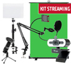 Scheda Tecnica: iTek Kit Streaming - Green Screen + Webcam W401l + - Microfono M100 E Braccio + LampADA E Sup