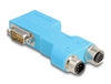 Scheda Tecnica: Delock D-sub 9 Male And Female To M12 Male And Female 5 Pin - -coded Can Bus Splitter 90- Blue