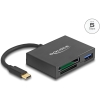 Scheda Tecnica: Delock USB-c Card Reader For Xqd And Sd Memory Cards + USB - 5GBps Type-a Port