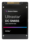 Scheda Tecnica: WD Ultrastar DC SN655 U.3 15mm PCIe Gen4, NVMe 1.4b - 61.44TB SE