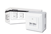 Scheda Tecnica: DIGITUS Cat.6 wall outlet, shielded, 2x RJ45 8P8C, LSA - pure white, surface mount, set=5 pcs