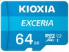 Scheda Tecnica: Kioxia Sdxc Exceria 64GB Micro Uhs-I Class 10 - 