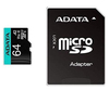 Scheda Tecnica: ADATA Sdxc 64GB UHS-I U3 V30S A2 MICRO Retail w/1 adapter - Premier Pro, 64GB, MicroSDXC, Class 10, UHS-I, 100 MB/s