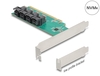 Scheda Tecnica: Delock Pci Express X16 Card To 4 X Internal Sff-8643 NVMe - - Bifurcation - Low Profile Form Factor