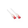 Scheda Tecnica: InLine Cavo Patch Per Rete Dati LAN Cat.6, 2x RJ45, Doppia - Schermatura S/FTP (pimf), Halogenfree, Colore Bianco, 7.5m