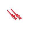 Scheda Tecnica: InLine Cavo Patch Per Rete Dati LAN Cat.6, 2x RJ45, Doppia - Schermatura S/FTP (pimf), Halogenfree, Colore Rosso, 10m