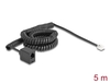 Scheda Tecnica: Delock Telephone Cable / Coiled Cable Rj11 Plug To Rj11 - Jack Black 5 M