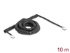 Scheda Tecnica: Delock Telephone Cable / Coiled Cable Rj11 Plug To Rj11 - Plug Black 10 M