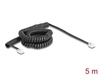 Scheda Tecnica: Delock Telephone Cable / Coiled Cable Rj11 Plug To Rj11 - Plug Black 5 M