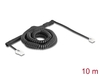 Scheda Tecnica: Delock Telephone Cable / Coiled Cable Rj11 Plug To RJ45 - Plug Black 10 M