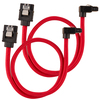 Scheda Tecnica: Corsair Premium Sleeved SATA-Cable - Angolato 30cm Red