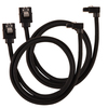 Scheda Tecnica: Corsair Premium Sleeved SATA-Cable - Angolato 60cm Bl Ack