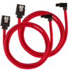 Scheda Tecnica: Corsair Premium Sleeved SATA-Cable - Angolato 60cm Red