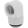 Scheda Tecnica: Corsair Hydro X Series ADApter 90 Grad G1/4 " Ag on G1/4 " - Ig - 2er Pack, Drehbar, White