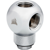 Scheda Tecnica: Corsair Hydro X Series Xf ADApter Y-splitter G1/4 " Ag on - 2x G1/4 " Ig - Drehbar, Chrome Silver