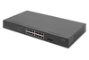 Scheda Tecnica: DIGITUS Switch Di Rete Gigabit 16 Porte, 19 Pollici, Non - Gestito, 2 Porte Uplink, Sfp