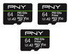 Scheda Tecnica: PNY Pro Elite Prime - 64GB Pack X3 Microsd