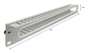 Scheda Tecnica: Delock 19" 1U Cable Management Routing Panel With Opening - And Edge Protection Grey