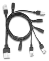 Scheda Tecnica: Delock Cable Mini-fit 4.2 Mm 10 Pin Male To 4 X Dc 5.5 X - 2.5 Mm Female And 4 X Mini-fit 4.2 Mm 2 Pin Male 1 M Black