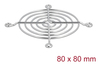 Scheda Tecnica: Delock Fan Grill - 80 X 80 Mm Silver