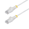 Scheda Tecnica: StarTech 1.5m White Slim Cat.6 Ethernet Cable - Snagless, 28awg, Lszh Cavo Patch Rj 45 (m) A Rj 45 (m) 1.5