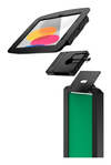 Scheda Tecnica: Compulocks iPad 10th 11th (a16) Gen Space Enclosure - Brandable Floor Stand Plus Hub Black Sup.o Per Tablet Brand