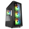 Scheda Tecnica: Sharkoon Case TK4 RGB 7 Slot Espansione, Pannello Frontale - Vetro Temperato, 3 Porte, 3xUSB2.0/3.0, I