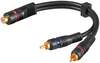 Scheda Tecnica: Goobay Cavo ADAttatore Rca Femmina / 2x Rca Maschio 0.2m - Nero