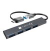 Scheda Tecnica: Techly Hub USB-a USB-c 3.2 4 Porte USB-a Slim In - Metallo