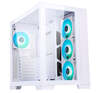 Scheda Tecnica: iTek Case Dark Cave - Gaming Tower- ATX- 4x12cm Argb Fan - 2xUSB3- Type-c- Side E Front Panel Temp Glass- White Edt