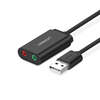 Scheda Tecnica: Ugreen Adattatore USB 2.0 2x3-5mm Jack Aux (cuffie E - Microfono)- (black)